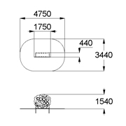 План-схема: 006724 - Стенка для метания «Дерево»