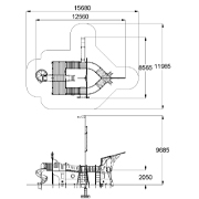 План-схема: 005688 - Детский игровой комплекс «Шхуна»