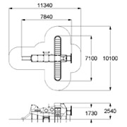 План-схема: 004435 - Детский игровой комплекс «Самолёт»