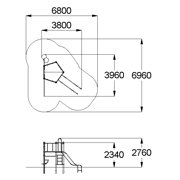 План-схема: 006413 - Детский спортивный комплекс «Каскад»