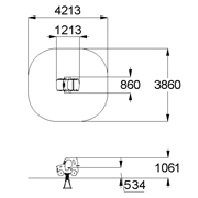 План-схема: 004118 - Качалка на пружине 2-х местная «Джип»