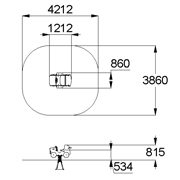 План-схема: 004136 - Качалка на пружине «Кабриолет»