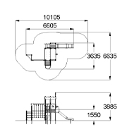 План-схема: 005296 - Детский игровой комплекс «Форт»
