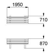 План-схема: 002105 - Диван садово-парковый