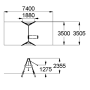 План-схема: 004142 - Качели двойные