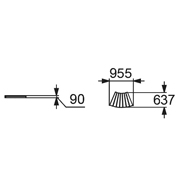 План-схема: 002281 - Модуль «Сиденье радиусное малое»