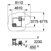 План-схема: 004357 - Песочный дворик с горкой «LARIX»
