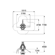План-схема: 005324 - Детский игровой комплекс «Тюльпаны»