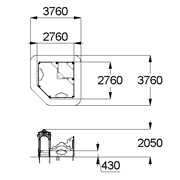 План-схема: 004289 - Песочный дворик «Жасмин»