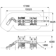 План-схема: 005425 - Детский игровой комплекс «Домики»