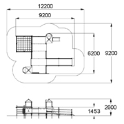 План-схема: 005901 - Детский игровой комплекс для детей с ограниченными возможностями