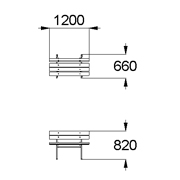 План-схема: 002213 - Диван садово-парковый