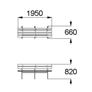 План-схема: 002211 - Диван садово-парковый