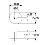 План-схема: 006436 - Столбы для подтягивания