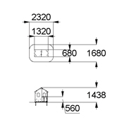 План-схема: 004319 - Домик-беседка