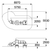 План-схема: 004401 - Детский игровой комплекс «Луноход с прицепом»