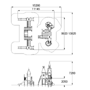 План-схема: 005670 - Детский игровой комплекс «Сказочная страна»