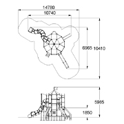 План-схема: 005598 - Детский игровой комплекс «Траектория»
