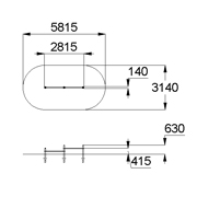 План-схема: 006446 - Двойной каскад турников