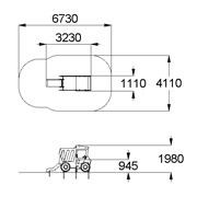 План-схема: 004430 - Детский игровой комплекс «Самосвал»