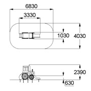 План-схема: 004436 - Детский игровой комплекс «Трактор»