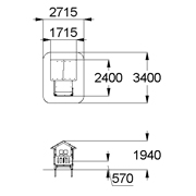 План-схема: 004321 - Домик-беседка