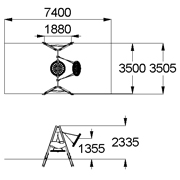 План-схема: 004157 - Качели «Гнездо»