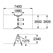 План-схема: 004145 - Качели двойные