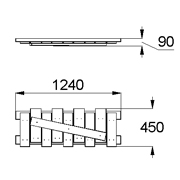 План-схема: 002562 - Декоративное ограждение «Ларикс»
