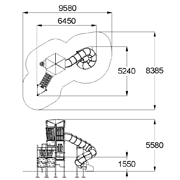 План-схема: 005504 - Детский игровой комплекс «Траектория»