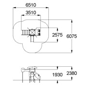 План-схема: 004416 - Детский игровой комплекc «Вертолёт»