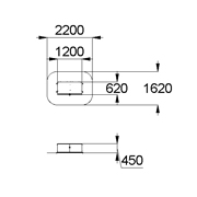 План-схема: 006821 - Ящик для хранения