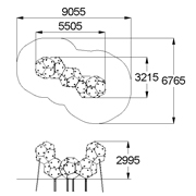 План-схема: 006332 - Детский спортивный комплекс «Додекаэдры»