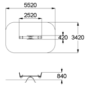 План-схема: 004104 - Качалка-балансир «Средняя»