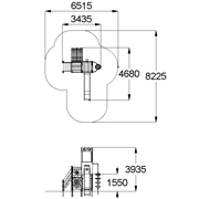 План-схема: 005645 - Детский игровой комплекс «Крепость»