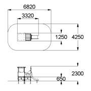 План-схема: 004420 - Детский игровой комплекс «Паровозик»