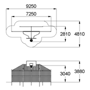План-схема: 006650 - Ворота с баскетбольным щитом