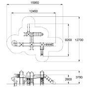 План-схема: OO531O | Архив - Детский игровой комплекс