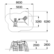План-схема: 006409 - Детский спортивный комплекс «Каскад»