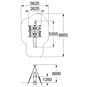 План-схема: 005427 - Детский игровой комплекс «Домики»