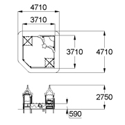 План-схема: 004283 - Песочный дворик «Золотая рыбка»