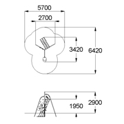 План-схема: 006402 - Детский спортивный комплекс «Каскад»