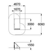 План-схема: 007902 - Забор с наклонной доской