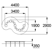 План-схема: 002450 - Дорожка «Змейка»