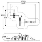 План-схема: 005476 - Детский игровой комплекс «Ларикс»