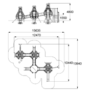 План-схема: 005320 - Детский игровой комплекс «Тюльпаны»