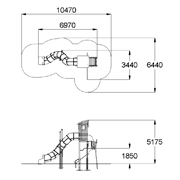 План-схема: 005482 - Детский игровой комплекс «Ларикс»