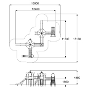 План-схема: 005312 - Детский игровой комплекс