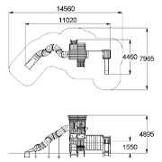 План-схема: 005373 - Детский игровой комплекс