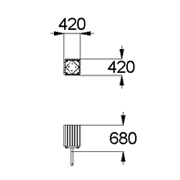 План-схема: 001321 - Урна деревянная